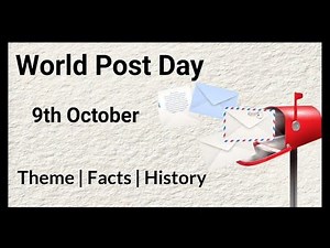 World Post Day 2024 | 9th October | Short Essay on World Post Day