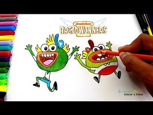 How to Draw SWAY SWAY & BUHDEUCE Breadwinners Nickelodeon | Dibujar Sway Sway y Buhdeuce