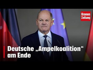 Deutsche „Ampelkoalition“ am Ende | krone.tv NEWS