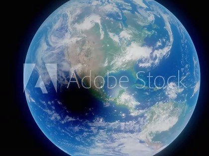 The April 8th, 2024 solar eclipse, as seen from high in orbit above planet Earth, cuts a path across North America in this high quality 4K 3D animation. Demonstration of solar eclipse seen from space