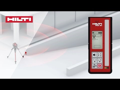 HOW TO manually enter a garage slope set-up on the Hilti PR 30-HVS rotating laser level