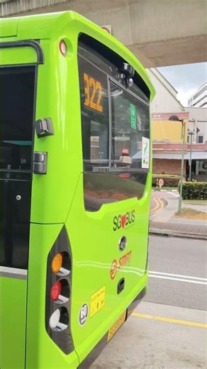 [Only One Being Deployed] SMRT BRAND NEW BYD BC12A04 Leaving Opposite Fajar LRT Station [SG3329X]