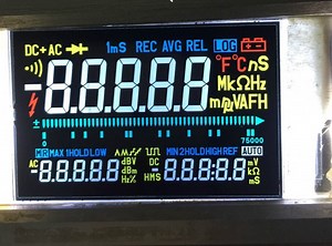 [Hot Item] Custom Make Multimeter Universal Meter Va LCD Display with Silk Screen