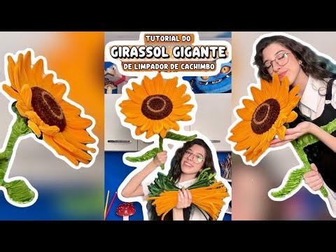 TUTORIAL DO GIRASSOL DE LIMPADOR DE CACHIMBO #diy #arte