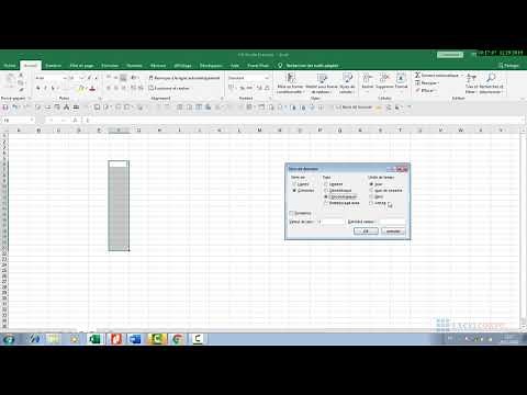 #4Comment créer une série de données ou des nombres dans Excel