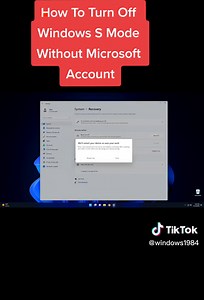 How to Disable Windows S Mode Without Microsoft Account