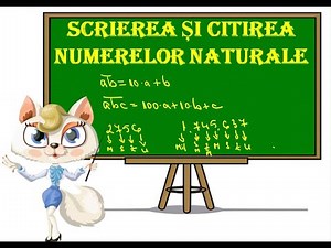 Scrierea si citirea numerelor naturale