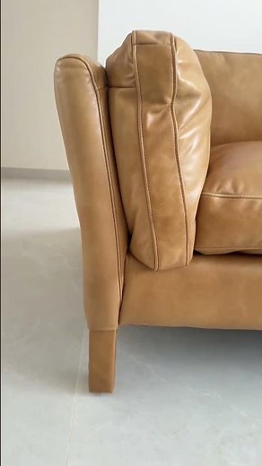 Vintage Genuine Leather 3 Seater Sofa REGGIO