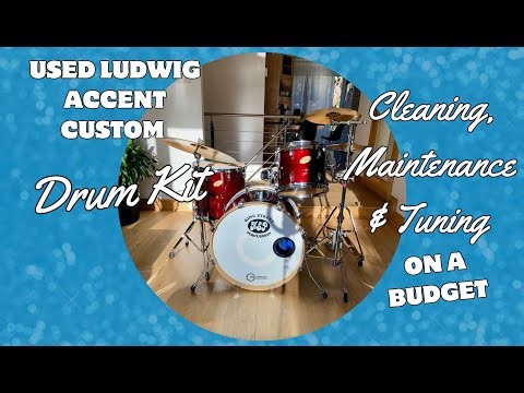 Ludwig Accent Custom Drum Restoration | My Cleaning, Polishing & Tuning Method