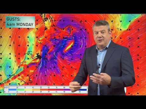 NZ: Eastern NI & central NZ most exposed to severe gales, heavy rain, dangerous seas next few days