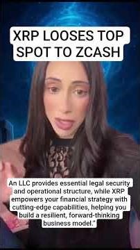 XRP LOOSES TOP SPOT TO ZCASH #crypto #cryptocurrency #xrp #zcash