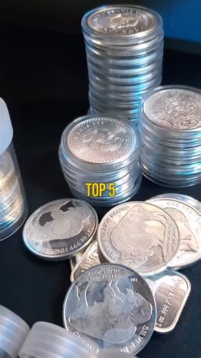 26 reactions | Here are the Top 5 most stacked silver coins in the...