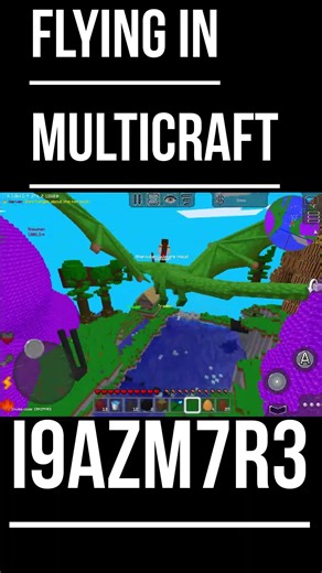 Flying in MultiCraft 😝 #multicraft #shorts #I9AZM7R3