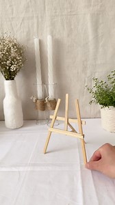 Diy cute easel ✨ Save for later and follow for more diy ideas 💫 #diy #easel #handmade #reelsvideo #decoration #tutorial #photo | Peri Azizov