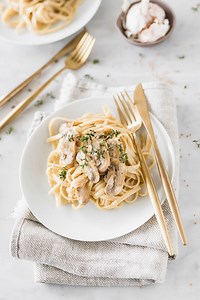 Pasta con champiñones fácil