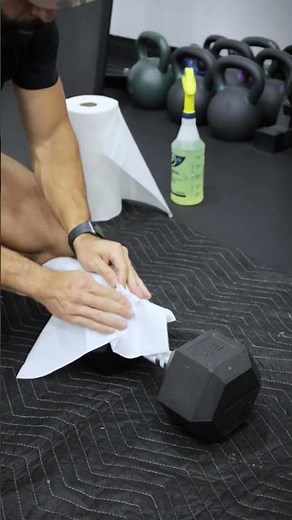 Cleaning Rubber Hex Dumbbells (Restore to NEW)