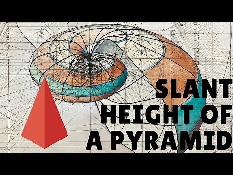 Finding the pyramid's slant height