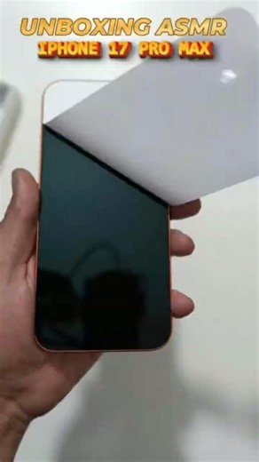 iPhone 17 Pro Max Orange Unboxing That Satisfying ASMR 🍊 #unboxing #asmr