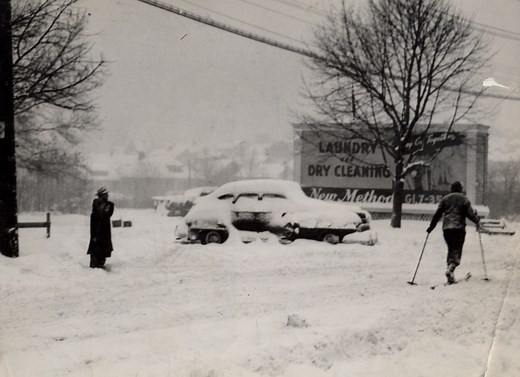 The Christmas Blizzard of 1947 dropped 26.4 inches of snow and left hundreds of commuters stranded