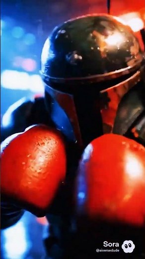 Amazing fight Mandalorian vs Boba Fett #starwars #mandalorian #bobafett