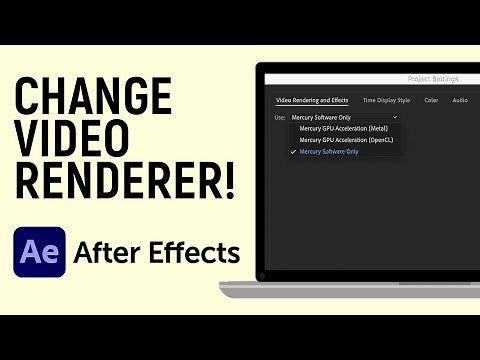How to Change Video Renderer to Graphics Card in Adobe After Effects
