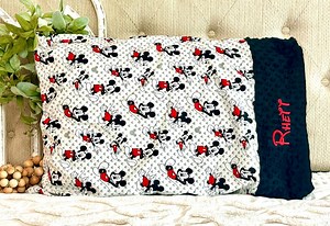 Personalized Mickey Mouse Pillow Case | Bedding | Embroidery Baby Gift | Mickey Mouse Birthday L Pillow Cover L Pillowcases L Name Pillow - Etsy