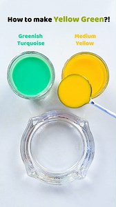 5.5K views · 37 reactions | How to make Yellow Green?! #colormixing #satisfying #asmr #paintmixing | Painting Academy | Facebook