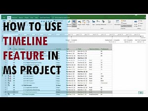 How to use timeline feature in MS Project