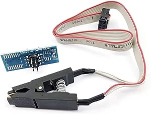 FainWan SOIC8 SOP8 Flash Chip IC Test Clips Socket Adpter BIOS/24/25/93/95 Programmer