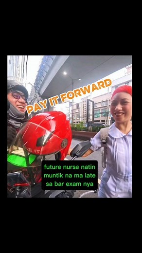PAY IT FORWARD. Alam kong marami ka din matutulungan in the future, RN Julien! pagpapasa ng kabutihan sa ibang tao bilang tugon sa tulong o biyayang natanggap, Layunin nitong magsimula ng tanikala ng pagtulong sa komunidad. #reklamotor #MCTaxiRider #realstory #payitforward #nurse | Reklamotor