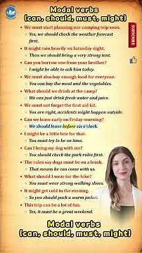 English Conversation: Modal Verbs (Can, Should, Must, Might) 🗣️