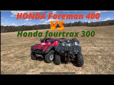 Honda foreman 400 and Honda fourtrax 300 test drive review
