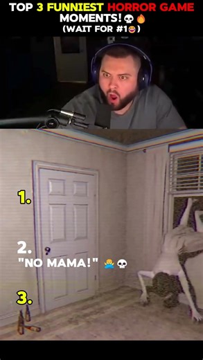 Top 3 Funniest Horror Game Moments! 💀🔥 #gaming #horrorgames #jumpscare #funny