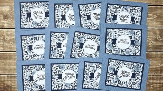 6.9K views · 199 reactions | Need to make a stack of cards for different occasions FAST? In this video, I'll show you how you can make 12 cards from 1 sheet of 12x12 patterned paper, plus cut the mats from coordinating card stock. Give it a watch below, then I hope you'll grab a piece of 12x12 patterned paper and make 12 quick cards! | Jessica Taylor | Facebook