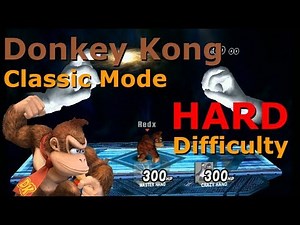 Super Smash Bros. Brawl - Classic Mode - (Hard Difficulty) (Donkey Kong) (Crazy Hand Fight)