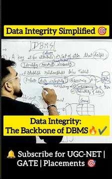 Data Integrity in DBMS simplified in 100 secs | Data integrity = Reliable data