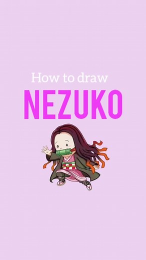 Easy Chibi Nezuko Drawing Tutorial for Beginners