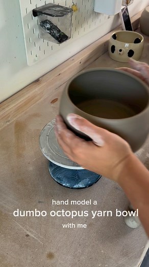 hand model a dumbo octopus bowl with me | Cotta Ceramics