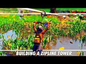 Continuing the Base with a ZIPLINE TOWER! (Grounded 1.0 Multiplayer Gameplay EP5)