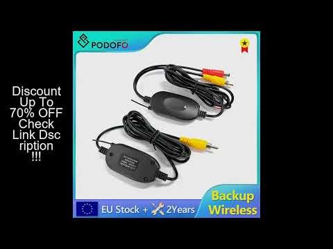 Podofo Car Rear View Camera Wifi Wireless Wiring Kit 2.4GHz DC 12V Vehicle Cameras RCA Video Wireles