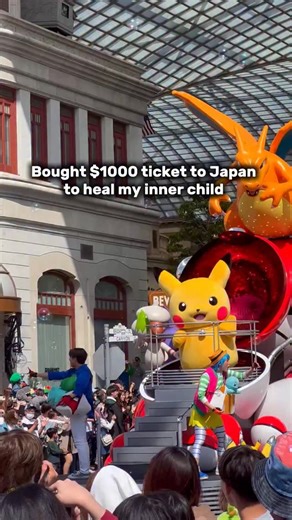 8.8K views · 1K reactions | Therapist: healing takes time. Me: buys $1000 ticket to Japan to hug Pikachu ☺️ | Wander in Japan | Facebook