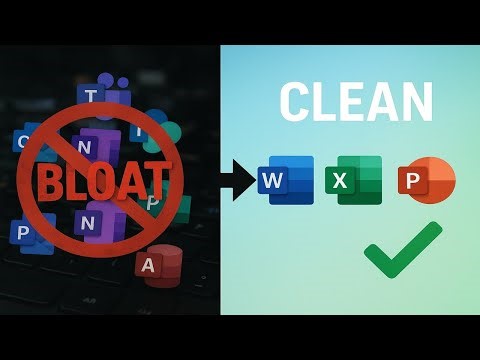 Install Microsoft 365 The Pro Way! (Keep ONLY Word, Excel & PowerPoint)