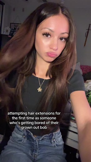 How to Blend Hair Extensions with a Grown-Out Bob