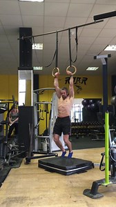 Generally Ring Muscle Ups are more achievable than Bar Muscle Ups when we are starting out because the false grip and space between the rings means we can move under control on a similar vertical plane as in a pull up and don't need to pull as high as with the bar Muscle Up because of that space between the rings. It's a great test of strength, control, mobility and skill that feels amazing when you master it and redefine your impossible and the Ring give a great starting point if you're ready t