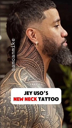 Jey Uso Shows Off Intense New Neck Tattoo Work!