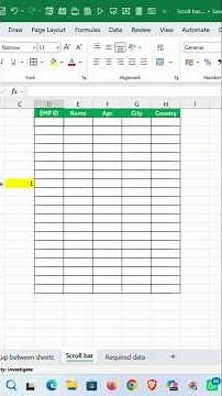 🤯 Create an interactive Excel scrollbar in seconds! 📈🔥#shorts #excel