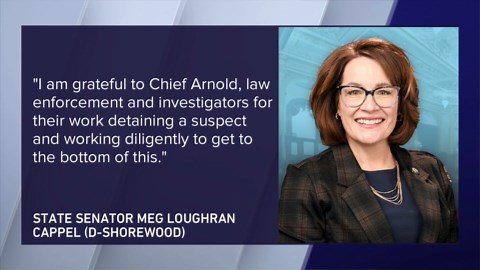 WGN: Illinois Senator Meg Loughran Cappel says someone shot at her Shorewood house; suspect detained