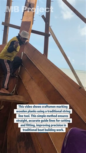 Marking Wood with a Traditional String Line | Accurate Boat Building Technique
