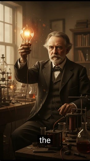 When the First Light Bulb Was Invented 💡 #shorts