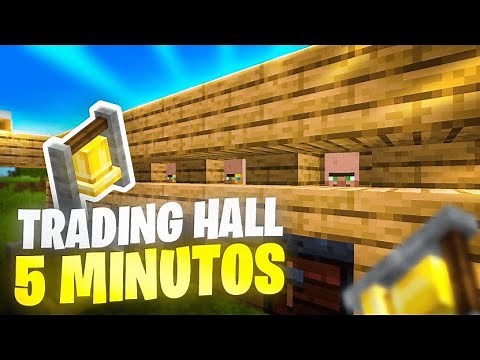 Cómo hacer un Trading Hall en 5 minutos o menos | Minecraft